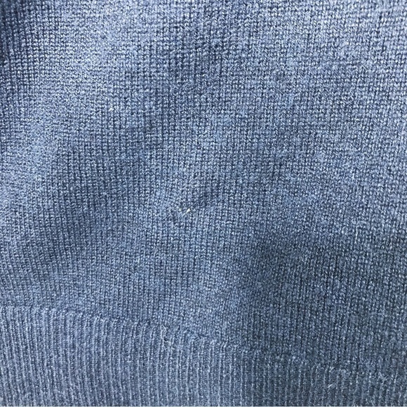 AUTUMN CASHMERE Cashmere 3/4 Sleeve Zipper Back Sweater M - Picture 6 of 8